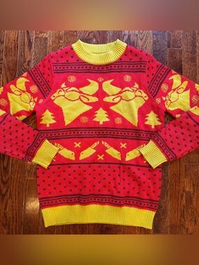 Rare Gamer YouTube RT Cow Chop Official Ugly Christmas Sweater Tipsy Elves Small